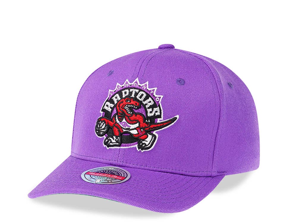 Mitchell & Ness Toronto Raptors Team Ground Red Line Solid Flex Snapback Purple Casquette