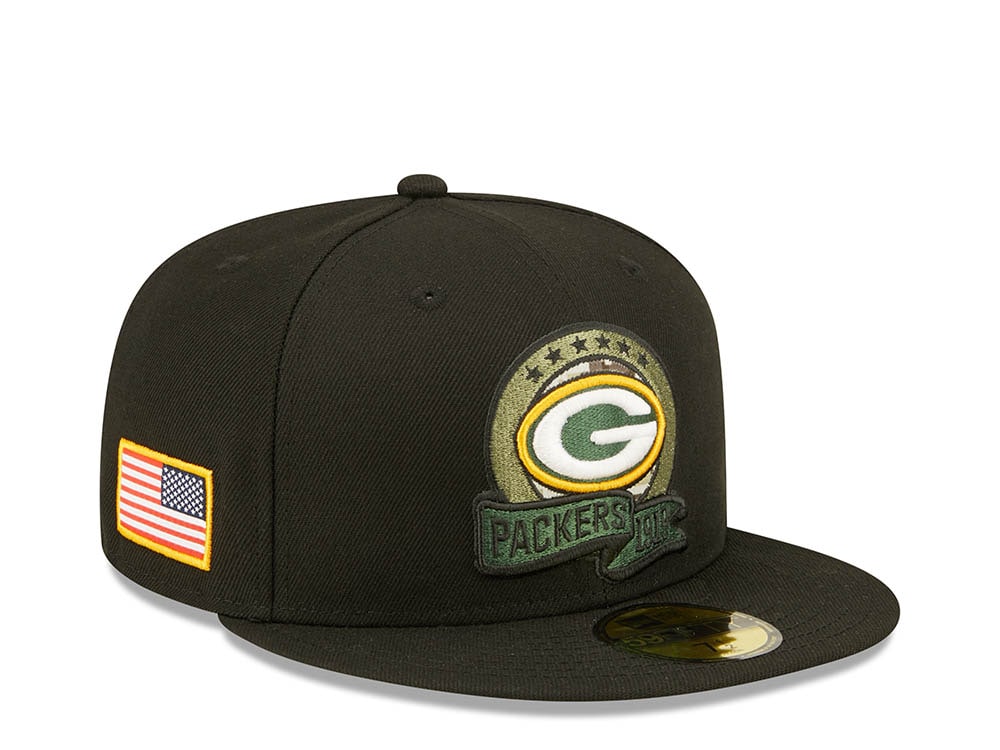 New Era Green Bay Packers Salute to Service 2022 Fitted 59Fifty Casquette