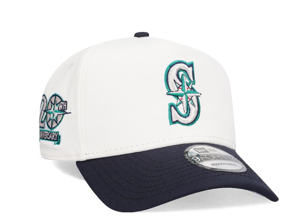 New Era Seattle Mariners 20th Anniversary Chrome Two Tone 9Forty A Frame Snapback Casquette