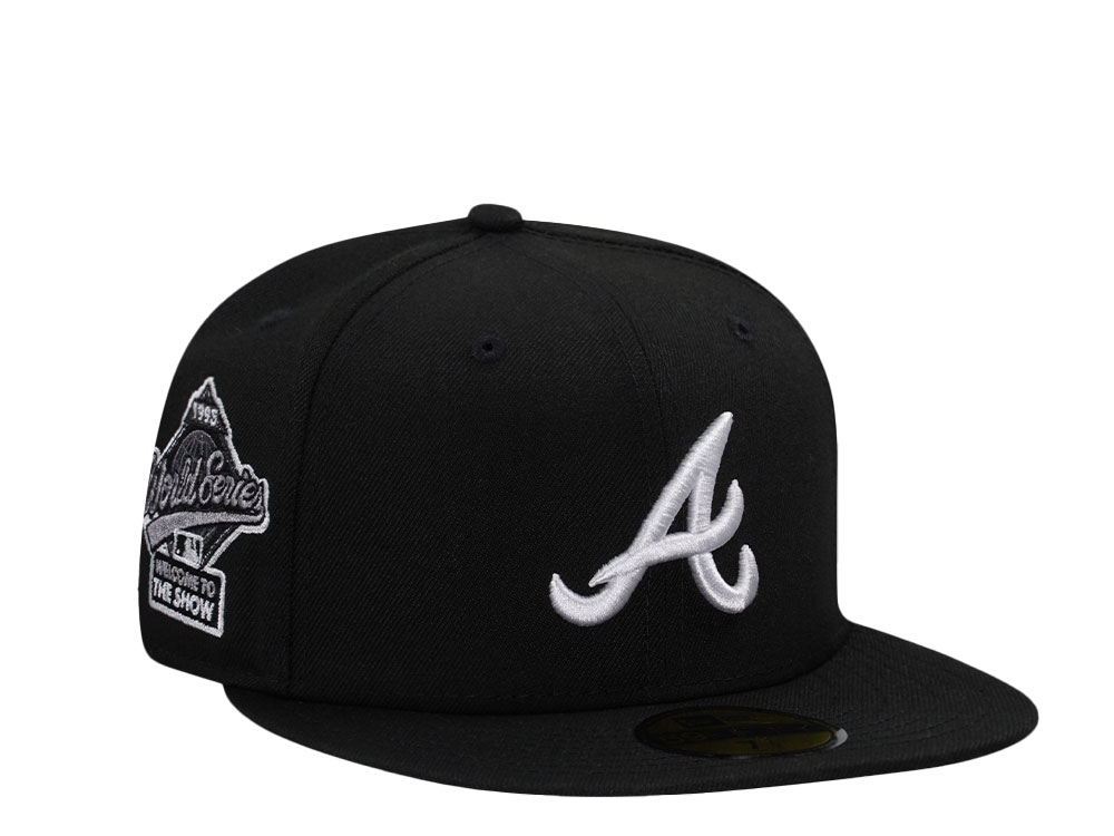 New Era Atlanta Braves World Series 1995 Black and White Prime Edition 59Fifty Fitted Casquette