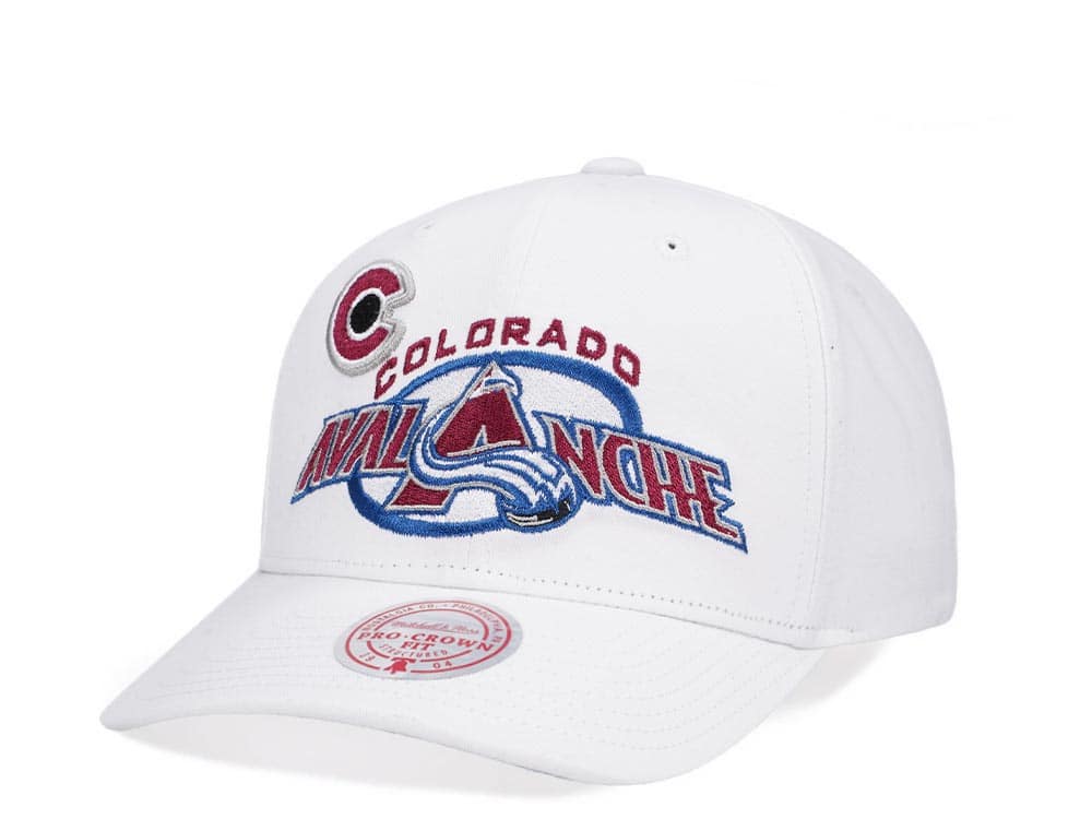 Mitchell & Ness Colorado Avalanche All in Pro White Snapback Casquette