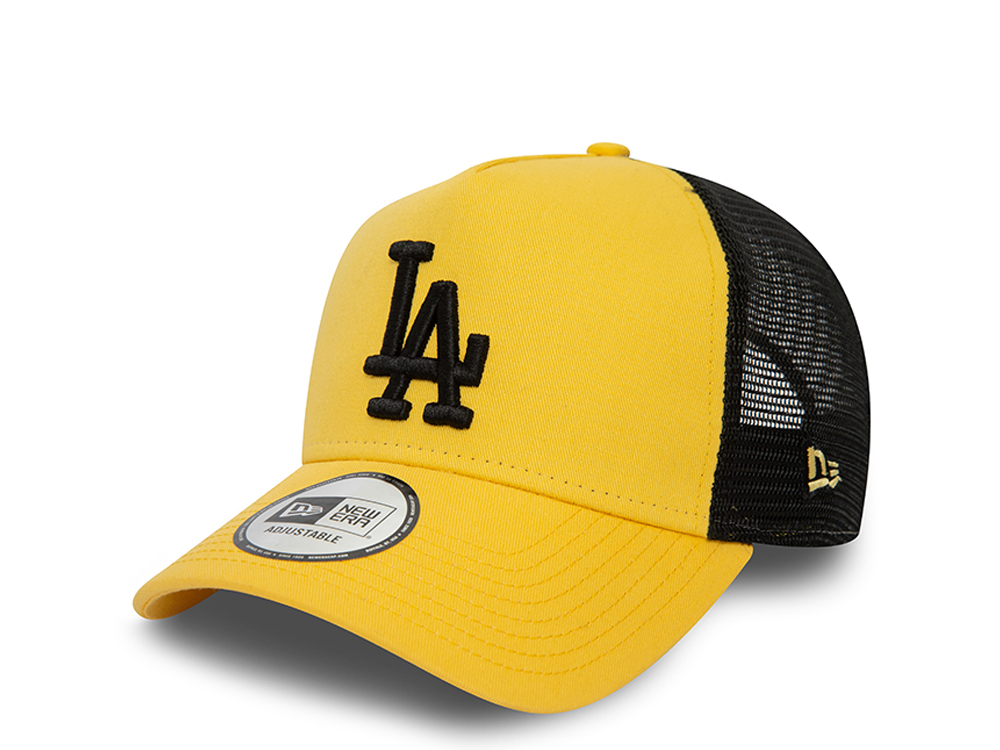 New Era Los Angeles Dodgers League Essential Yellow 9Forty A Frame Trucker Snapback Casquette