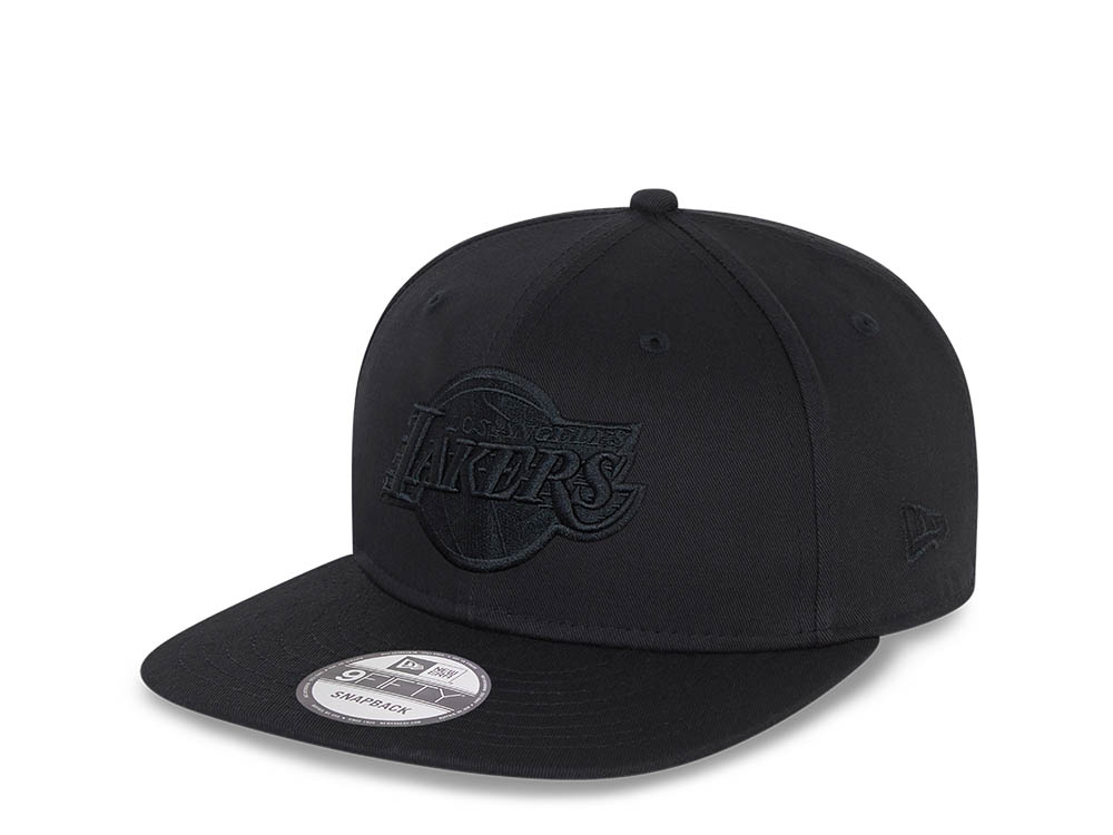 New Era Los Angeles Lakers All Black 9Fifty Snapback Casquette