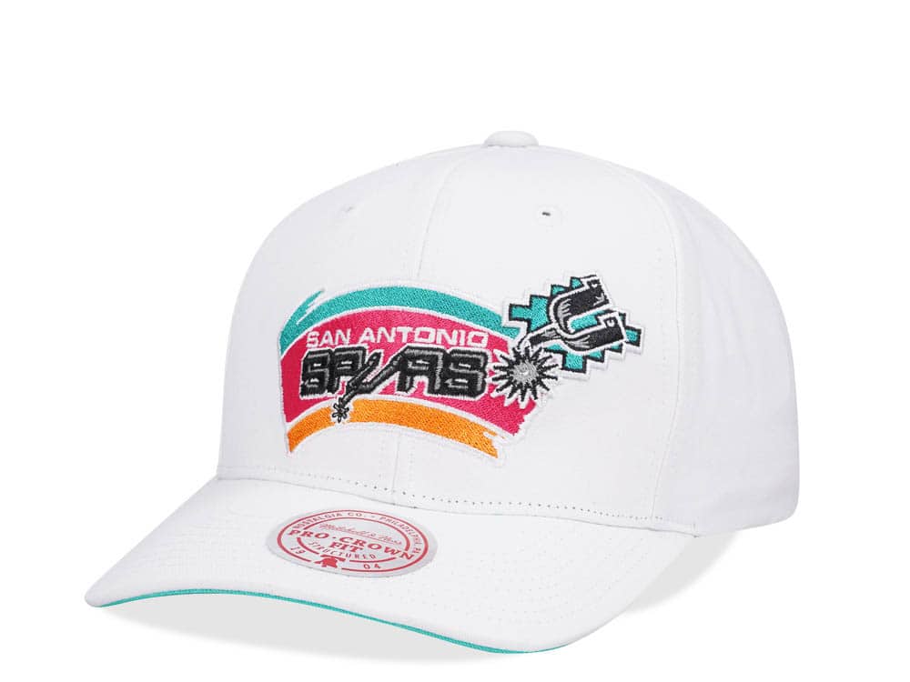 Mitchell & Ness San Antonio Spurs All in Pro White Snapback Casquette