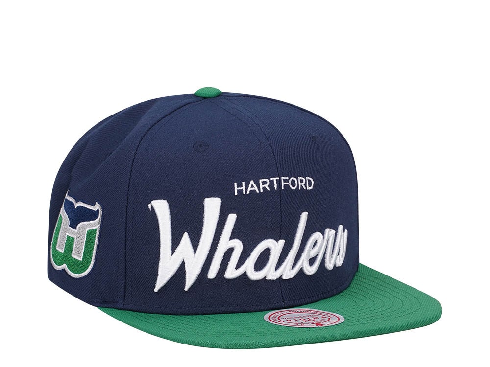 Mitchell & Ness Hartford Whalers Vintage Script Snapback Casquette