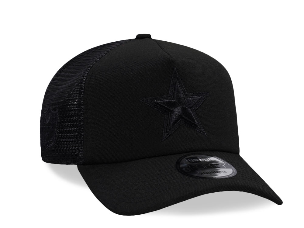 New Era Dallas Cowboys Black Foam Trucker 9Forty A Frame Snapback Casquette