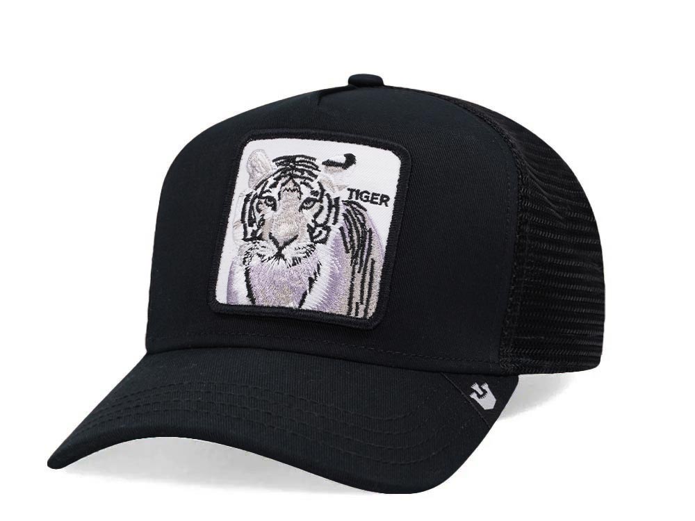 Goorin Bros The White Tiger Black White Trucker Snapback Casquette