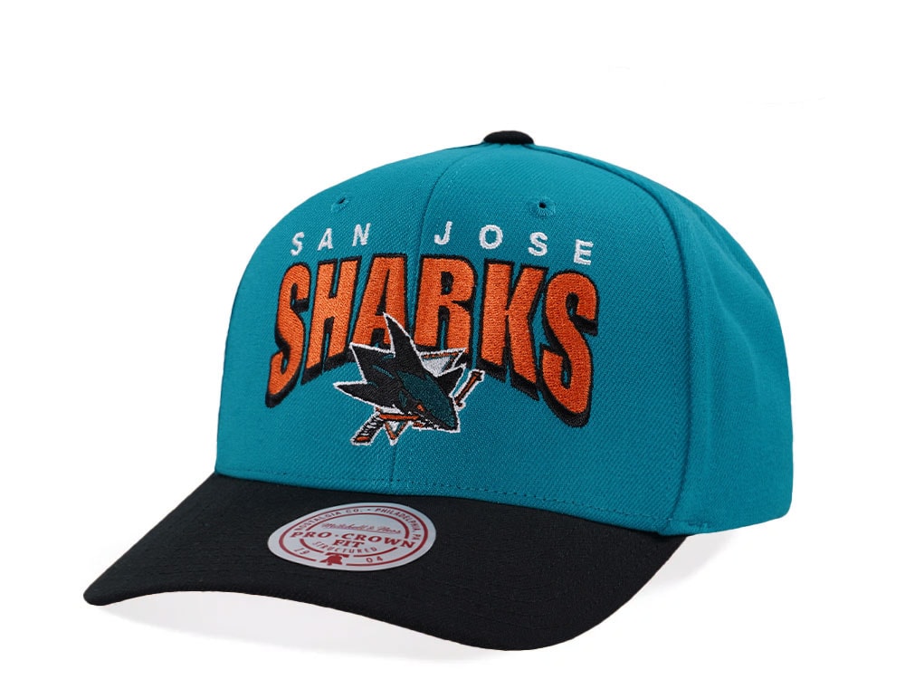 Mitchell & Ness San Jose Sharks Pro Crown Fit Blue Snapback Casquette