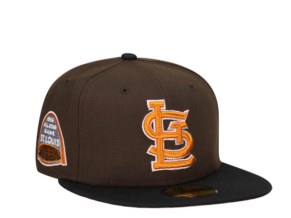 New Era St. Louis Cardinals All Star Game 1966 Chocolate Black Two Tone Edition 59Fifty Fitted Casquette