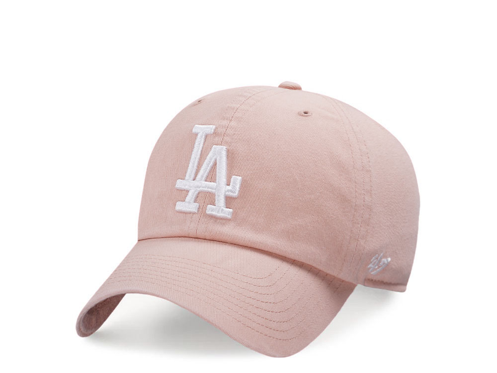 47Brand Los Angeles Dodgers Dusty Mauve Clean up Strapback Casquette