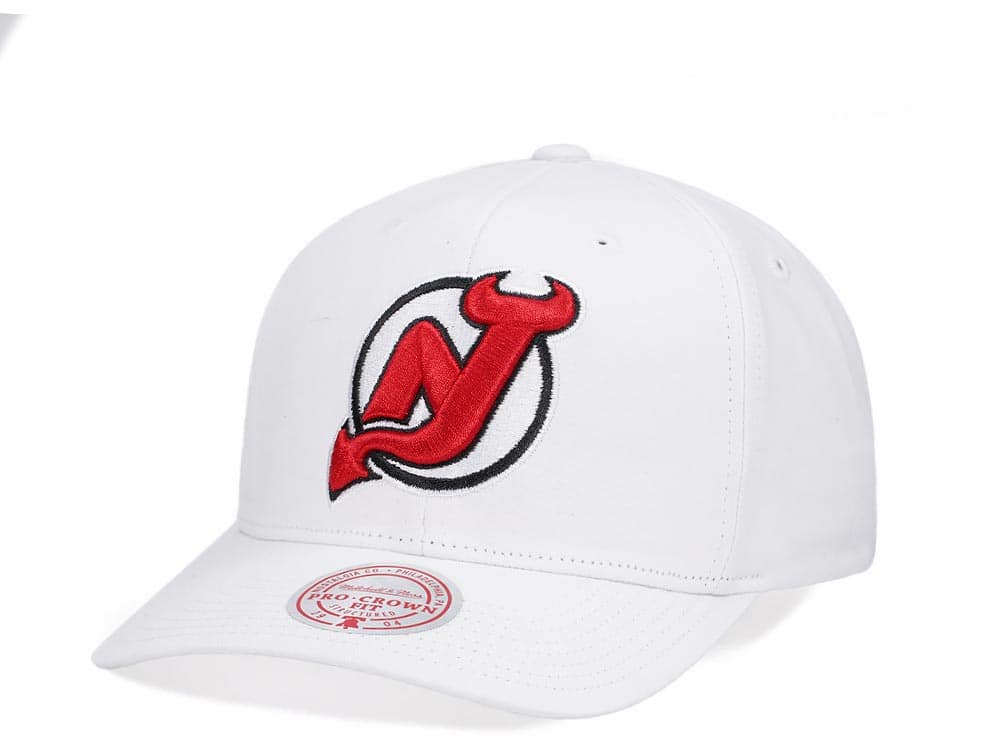 Mitchell & Ness New Jersey Devils All in Pro White Snapback Casquette