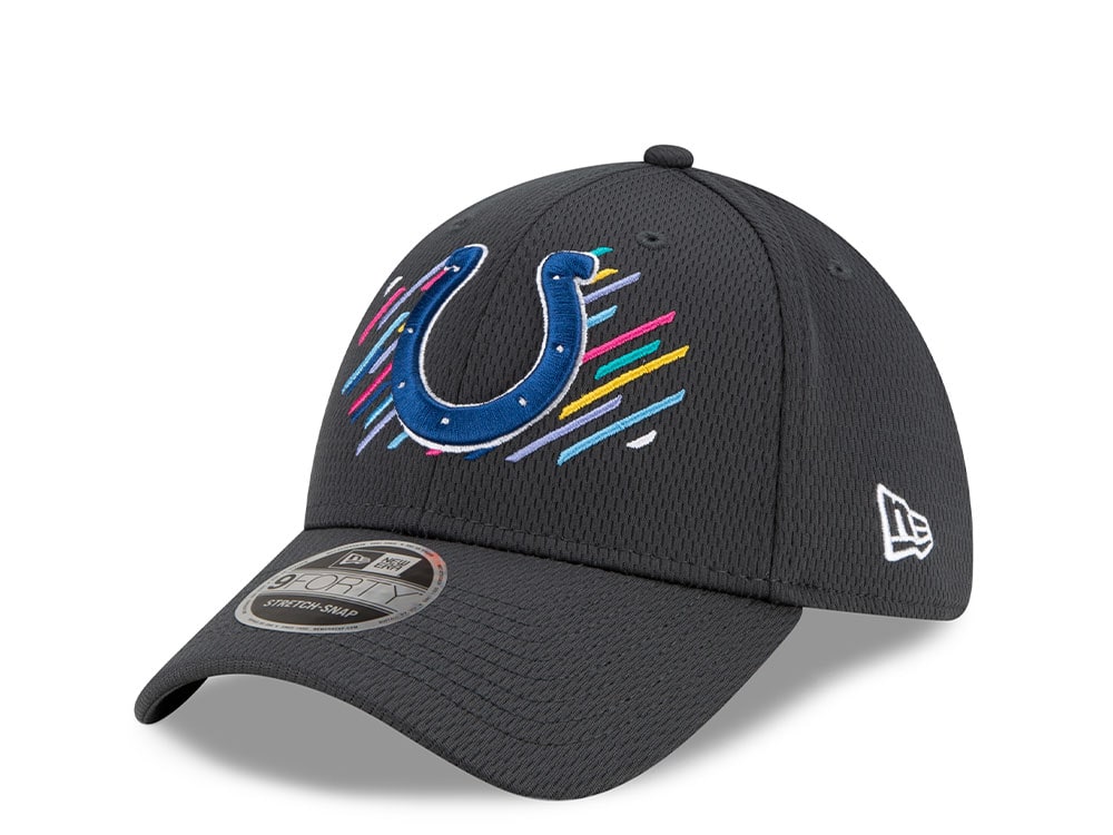 New Era Indianapolis Colts Crucial Catch 2021 9Forty Stretch Snapback Casquette