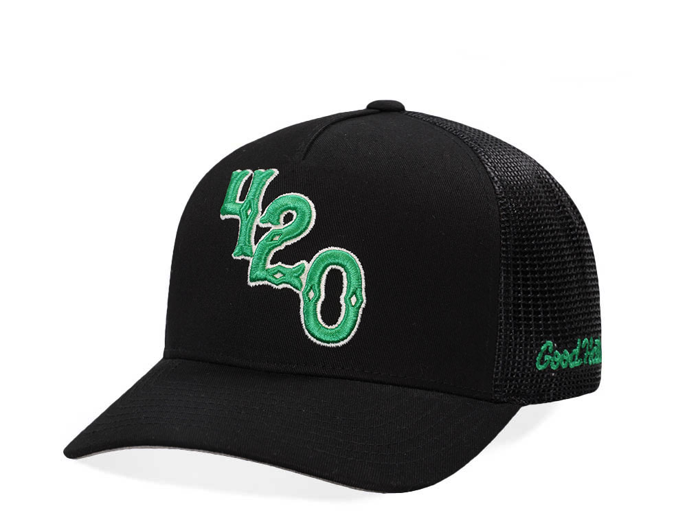 Good Hats 420 Black Trucker Edition Snapback Casquette