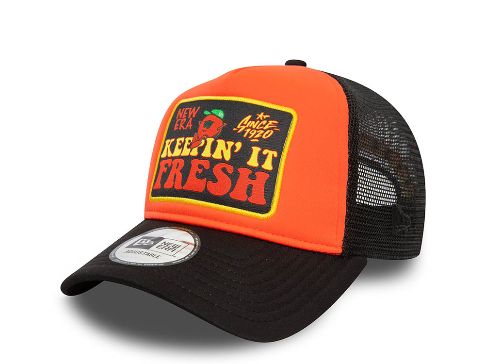 New Era Keepin It Fresh Patch Trucker A Frame Snapback Casquette