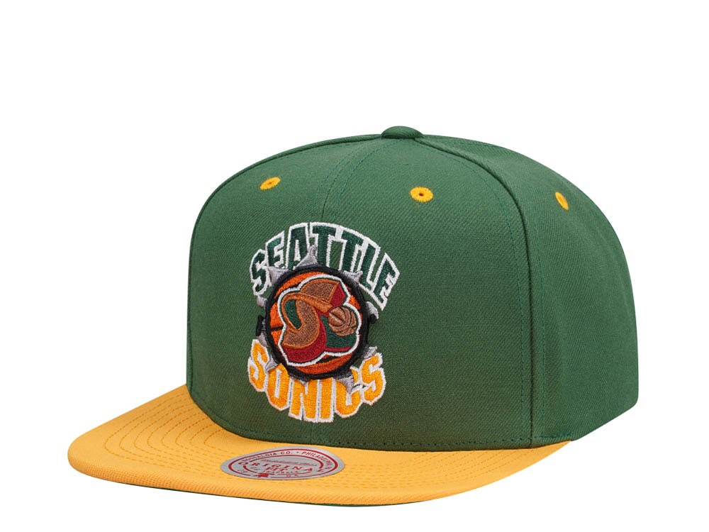 Mitchell & Ness Seattle Supersonics Breakthrough Two Tone Snapback Casquette