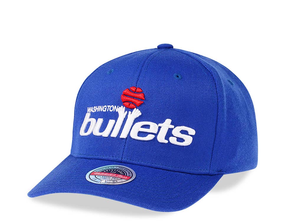 Mitchell & Ness Washington Bullets Team Ground Red Line Solid Flex Snapback Casquette