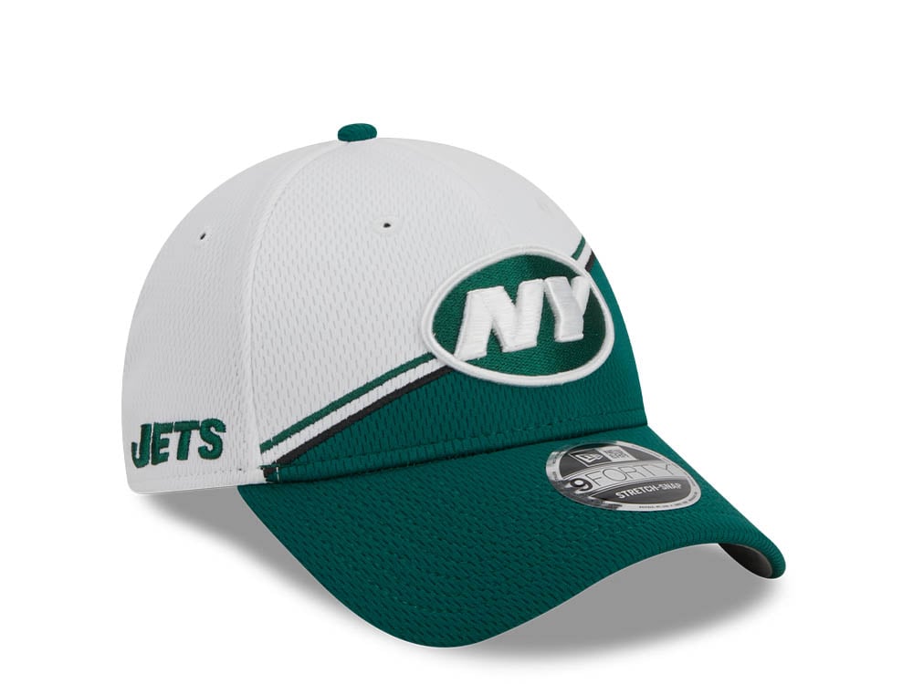 New Era New York Jets NFL Sideline 2023 Green White  9Forty Snapback Casquette