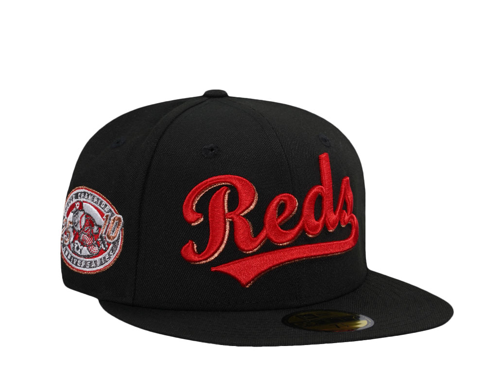 New Era Cincinnati Reds World Champion 25th Anniversary Black Prime Edition 59Fifty Fitted Casquette