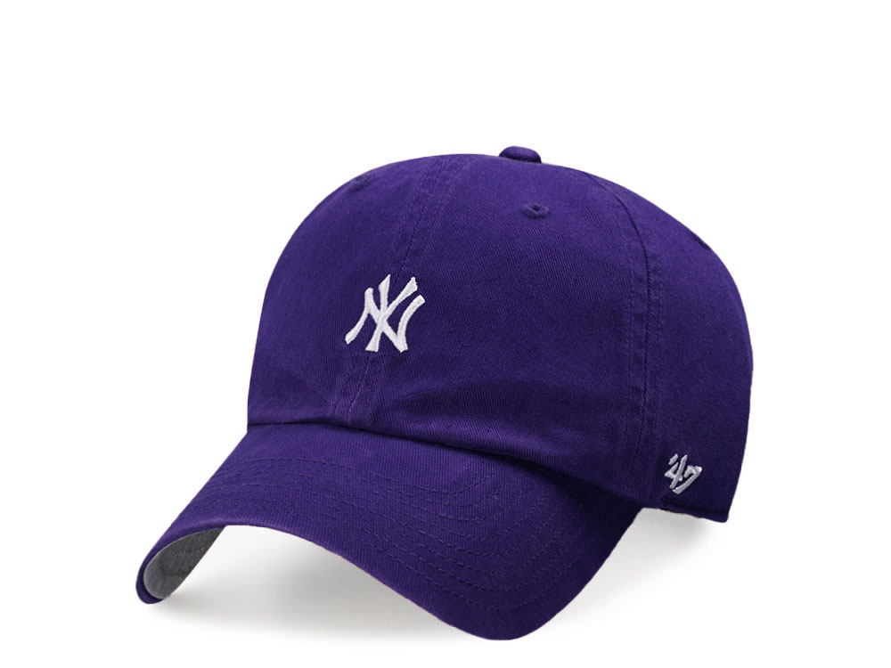 47Brand New York Yankees Purple Base Runner Clean up Strapback Casquette