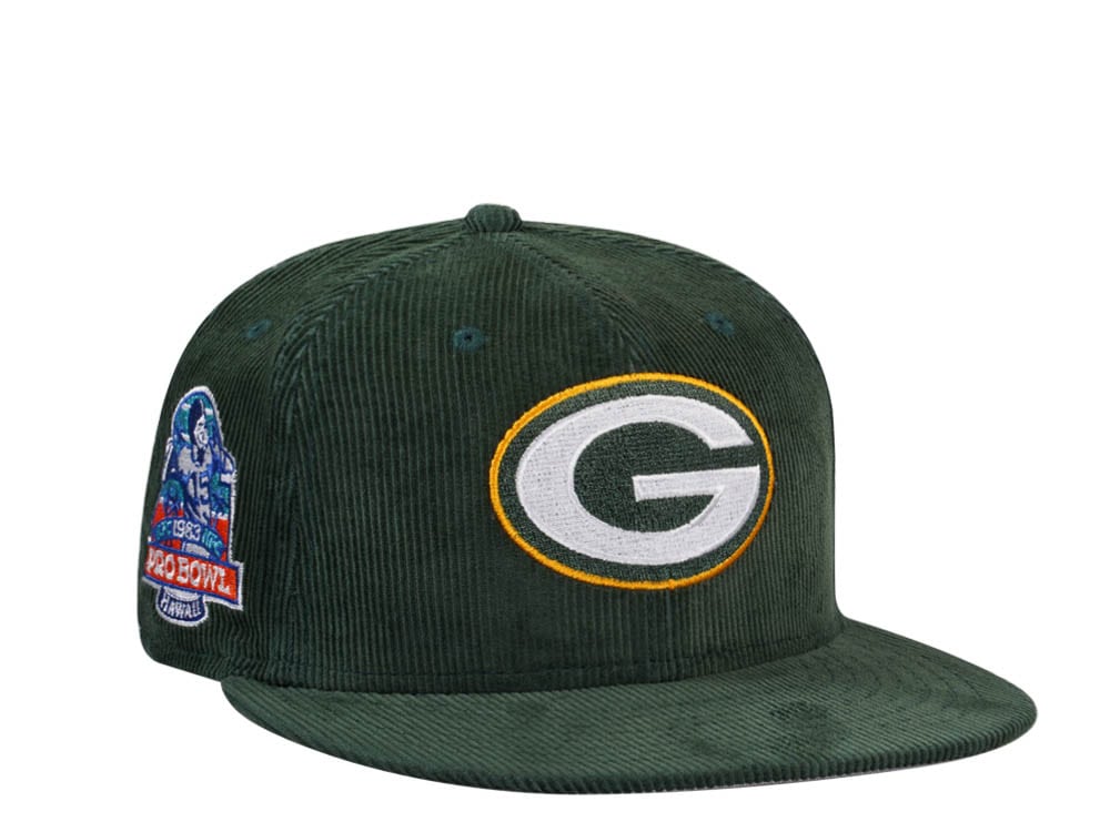 New Era Green Bay Packers Pro Bowl Hawaii 1983 Throwback Cord Edition 59Fifty Fitted Casquette