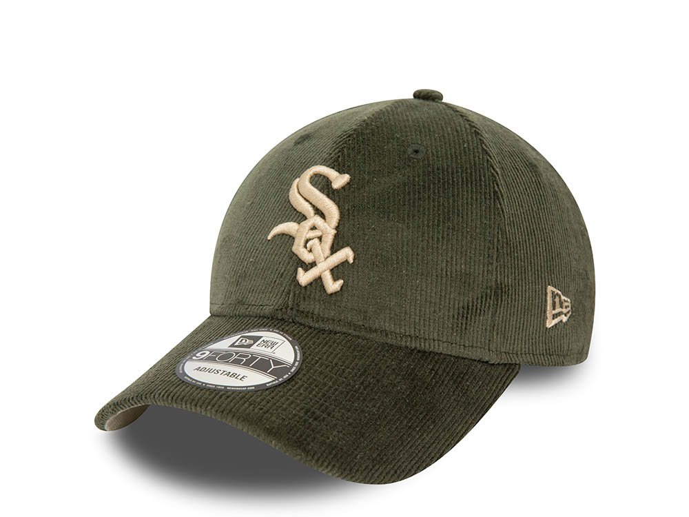 New Era Chicago White Sox Cord Olive 9Forty Strapback  Casquette