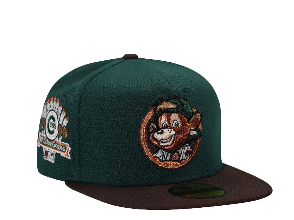 New Era Chicago Cubs All Star Game 1990 Copper Green Two Tone Edition A Frame 59Fifty Fitted Casquette