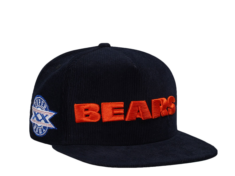 New Era Chicago Bears Corduroy Throwback Edition 59Fifty A Frame Fitted Casquette