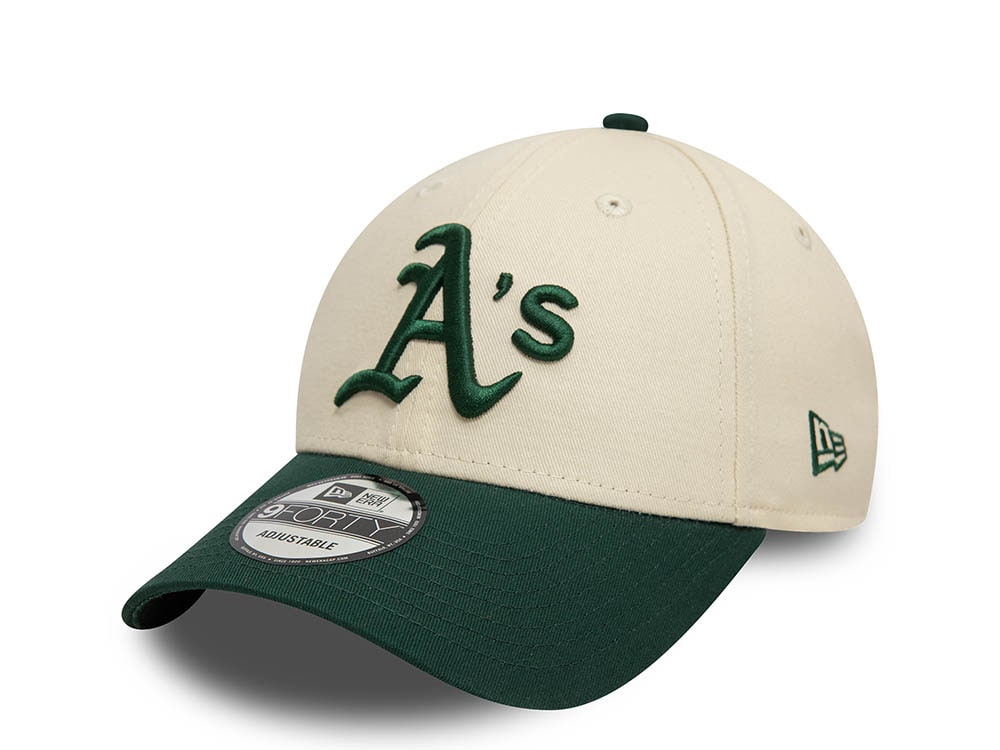 New Era Oakland Athletics Colour Block Two Tone 9Forty Strapback Casquette