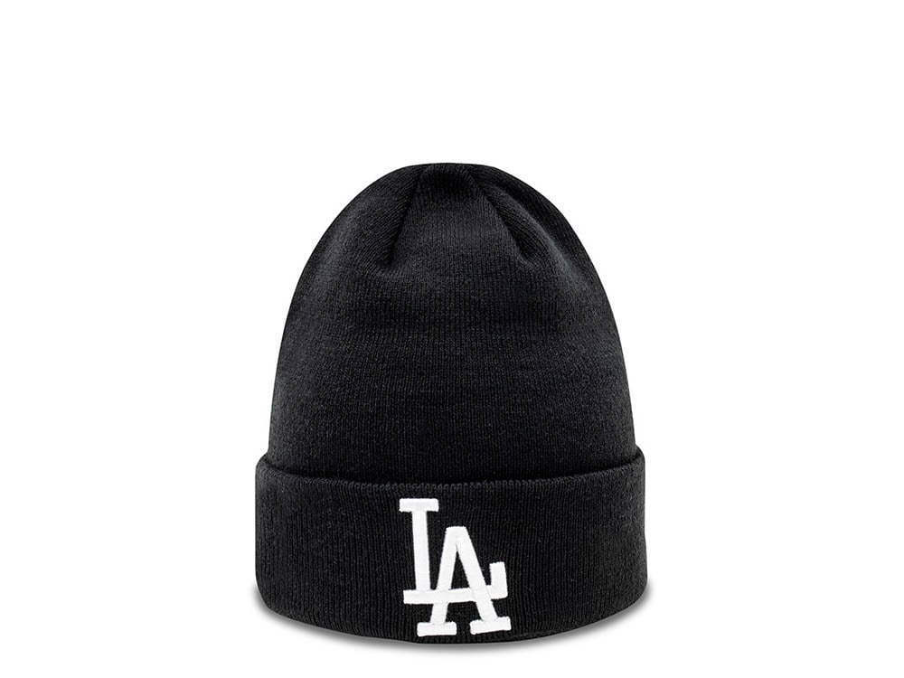 New Era Los Angeles Dodgers Essential Cuff Beanie Black Chapeaux