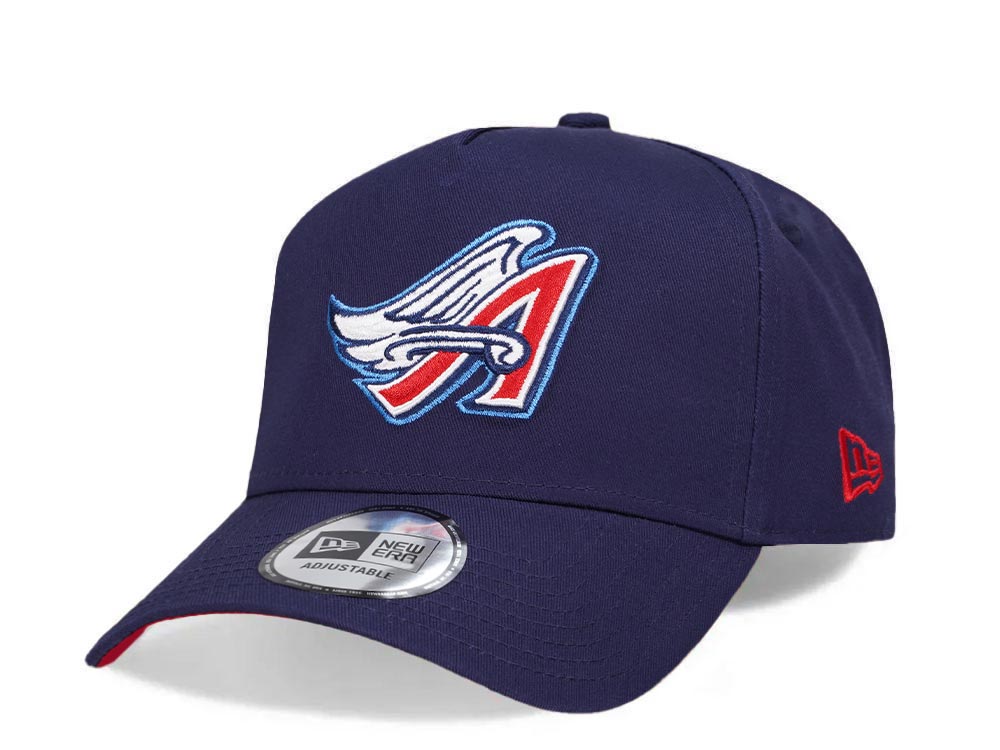 New Era Los Angeles Angels Cooperstown Blue A Frame Snapback Casquette