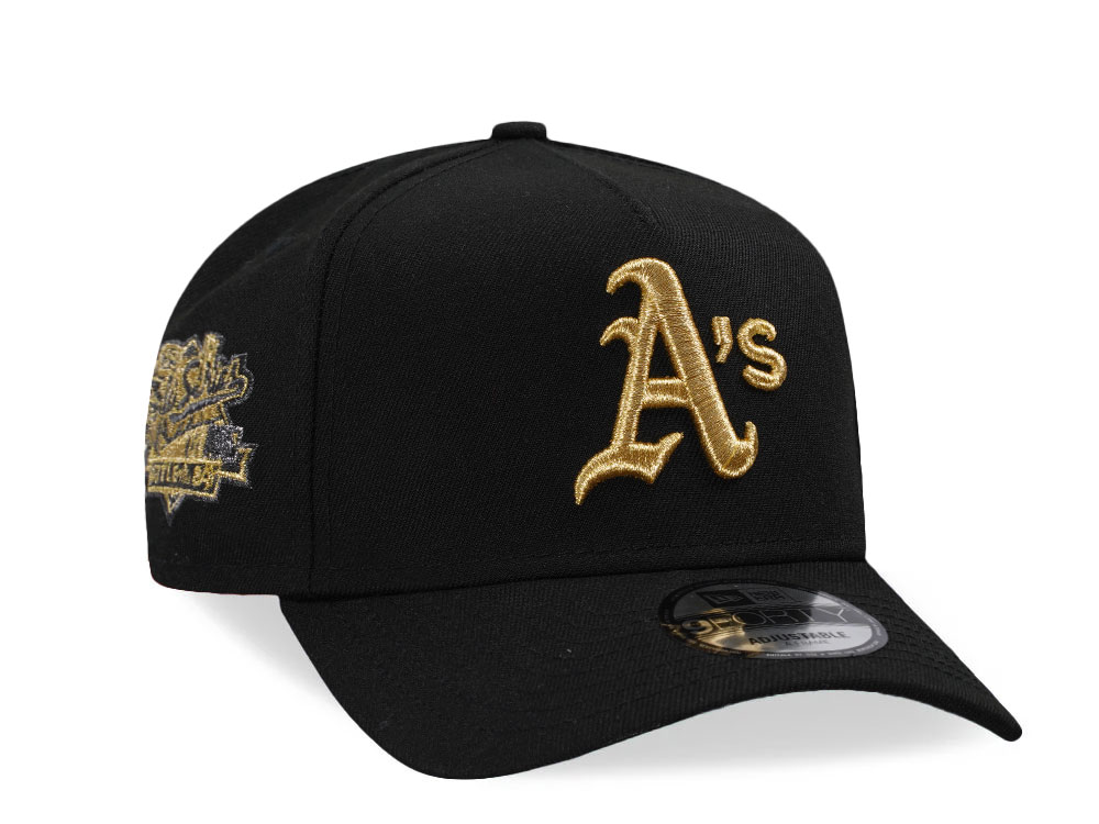 New Era Oakland Athletics World Series 1989 Black Gold 9Forty A Frame Snapback Casquette