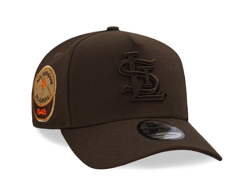 New Era St. Louis Cardinals All Star Game 1948 Brown Tonal Edition 9Forty A Frame Snapback Casquette