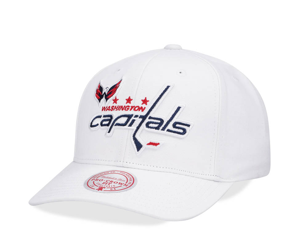 Mitchell & Ness Washington Capitals All in Pro White Snapback Casquette