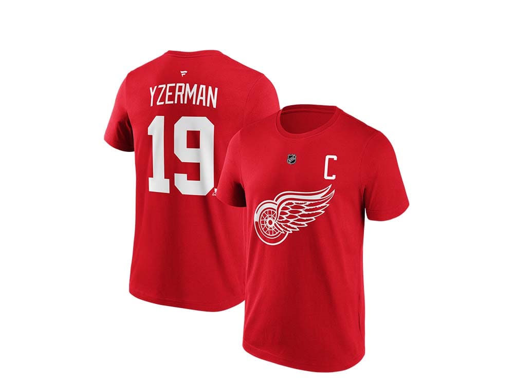 Fanatics Detroit Red Wings Steve Yzerman Name & Number T-Shirt