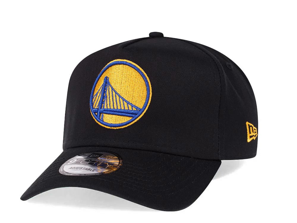 New Era Golden State Warriors Black 9Forty A Frame Snapback Casquette