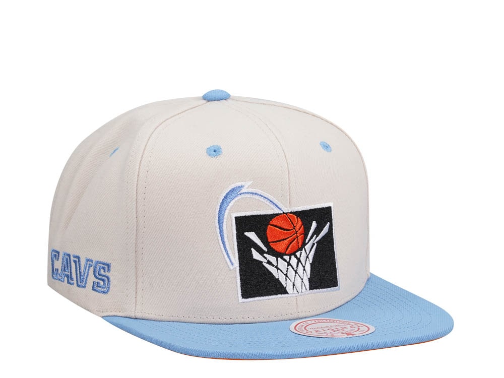 Mitchell & Ness Cleveland Cavaliers Sail Off White Two Tone Snapback Casquette