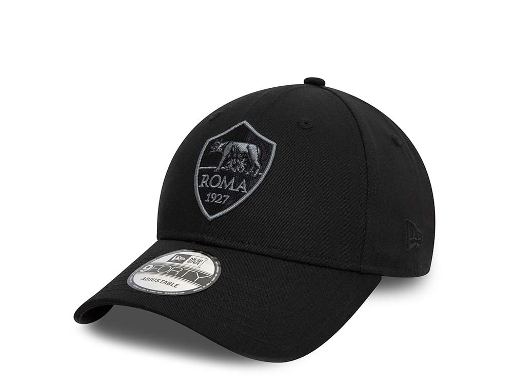 New Era AS Roma Black Gray 9Forty Strapback Casquette