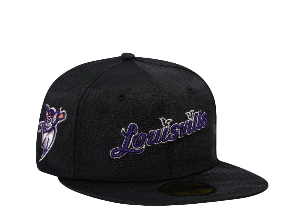 New Era Louisville Bats Horror Pack Midnight Camo Edition 59Fifty Fitted Casquette