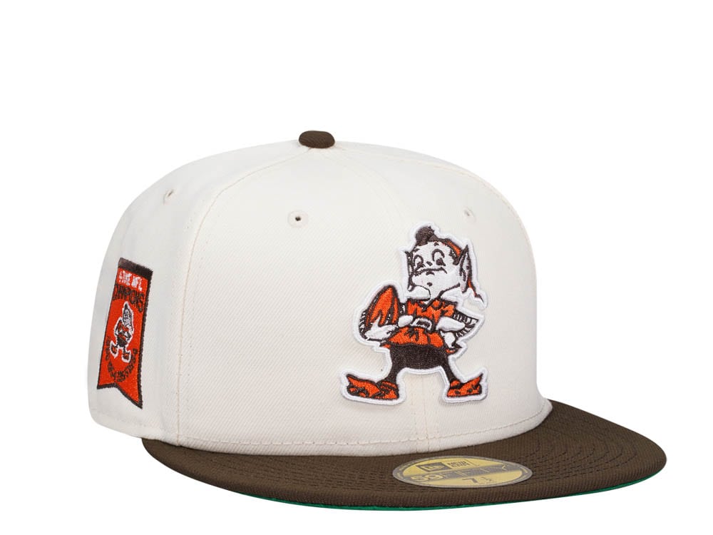 New Era Cleveland Browns 4-Time NFL Champions Chrome Two Tone Edition 59Fifty Fitted Casquette