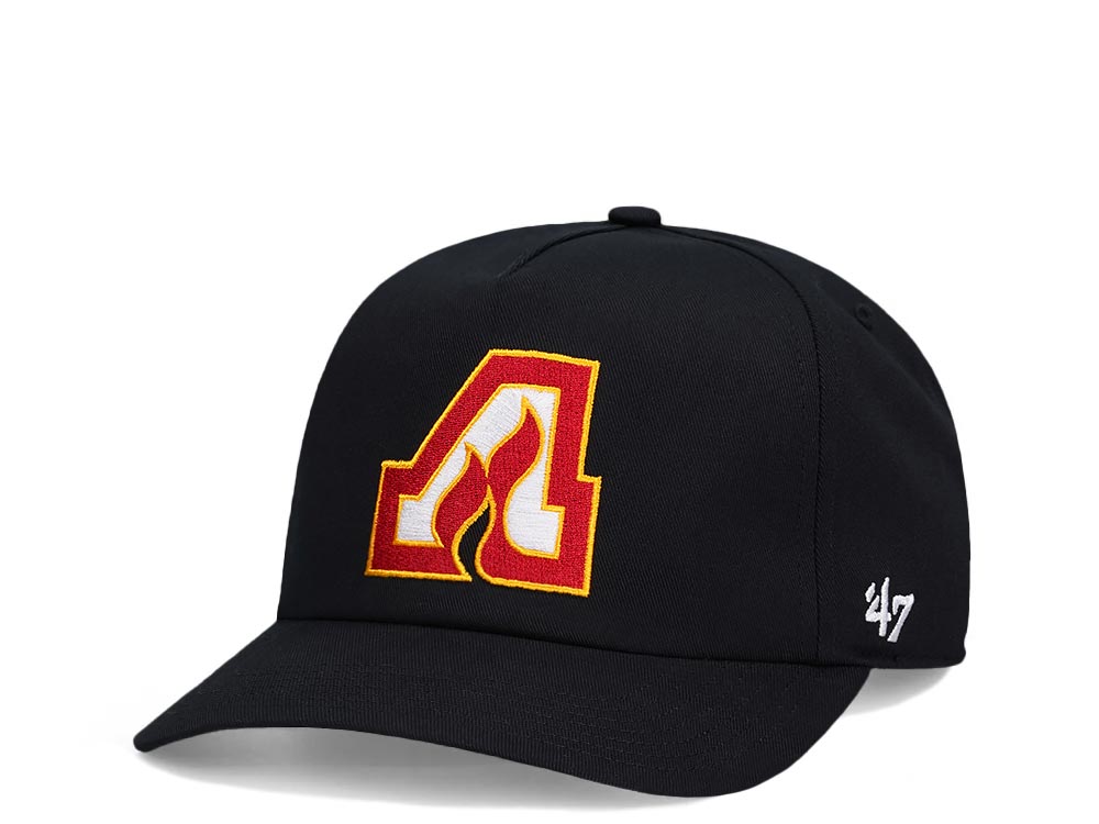 47Brand Atlanta Flames Vintage Black Nantasket Captain Snapback Casquette