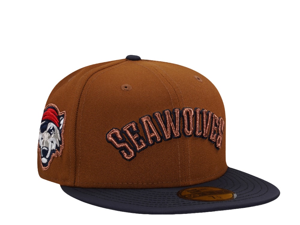 New Era Erie Seawolves Bourbon Ripstop Brim Two Tone Edition 59Fifty Fitted Casquette