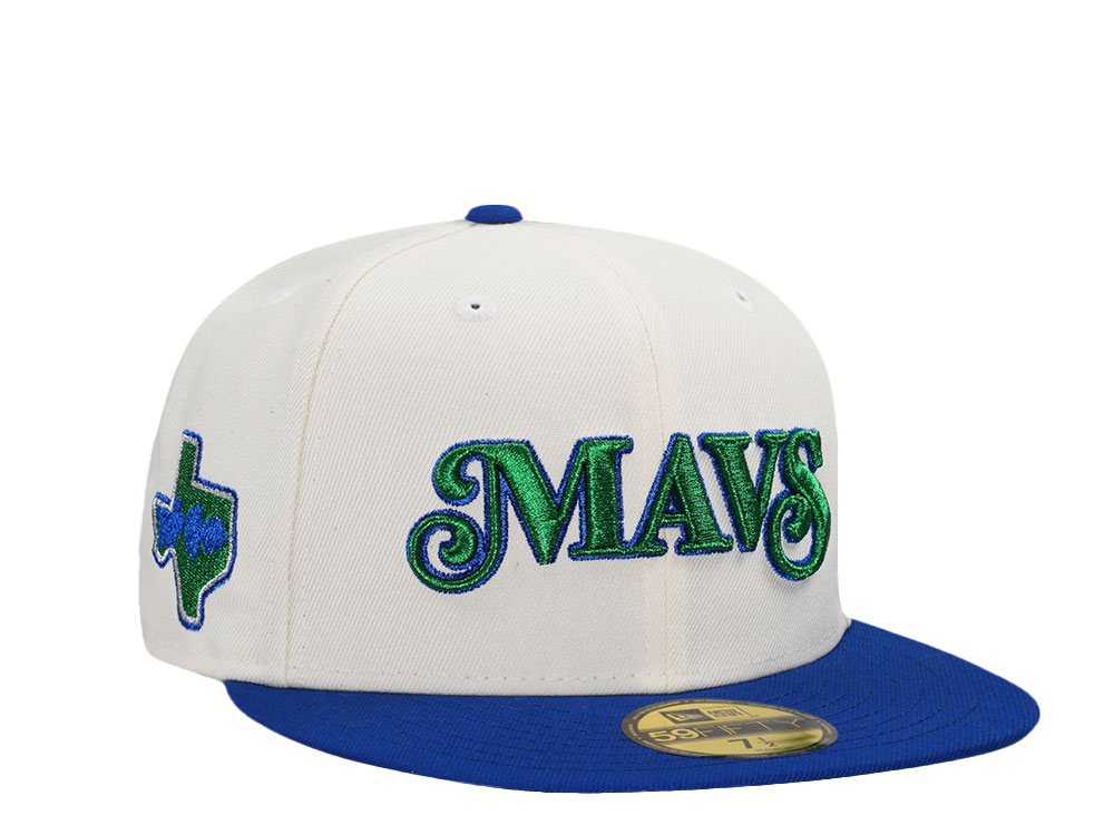 New Era Dallas Mavericks Chrome Metallic Green Two Tone Edition 59Fifty Fitted Casquette