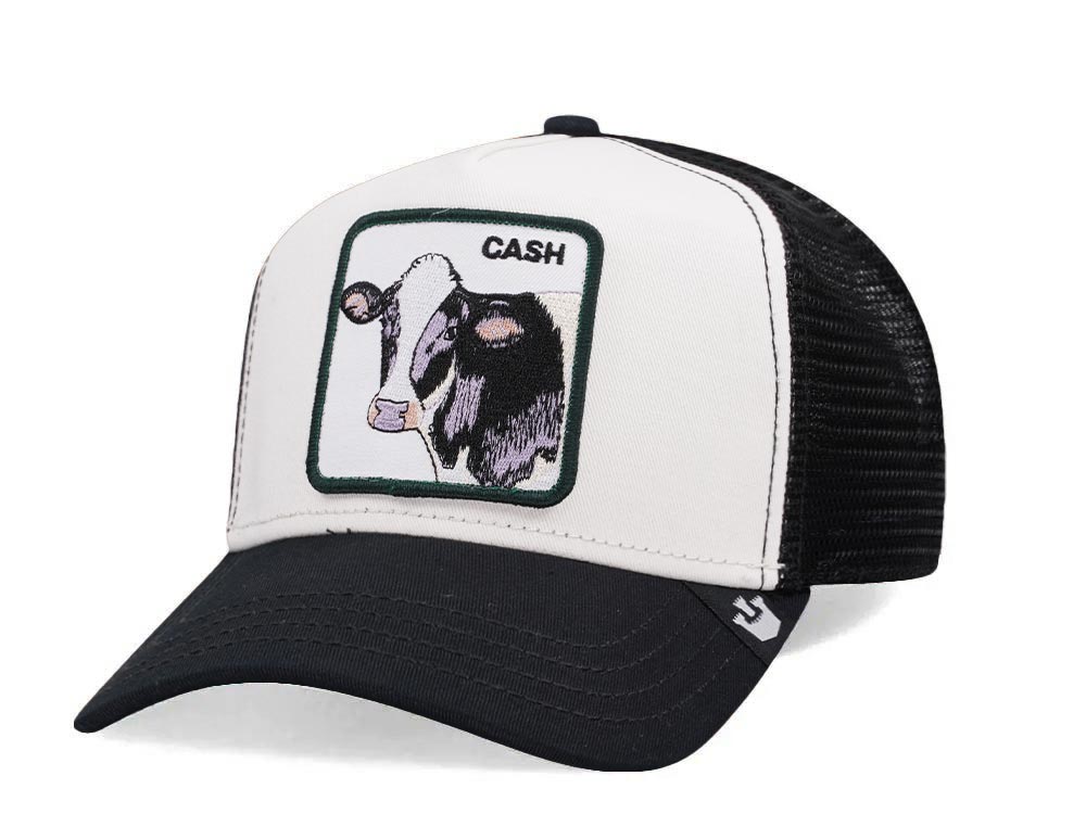 Goorin Bros The Cash Cow Black White Trucker Snapback Casquette