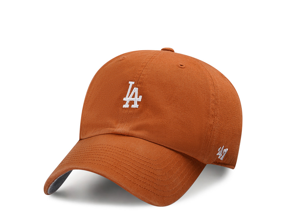 47Brand Los Angeles Dodgers Burnt Orange Base Runner Clean up Strapback Casquette