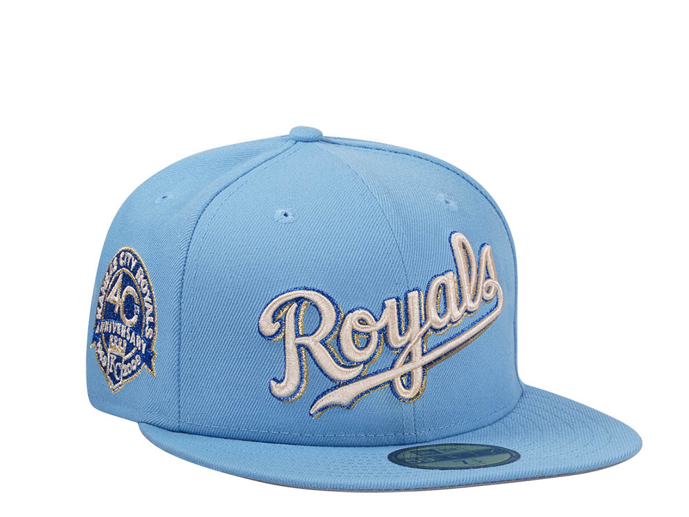 New Era Kansas City Royals 40th Anniversary Sky Classic Edition 59Fifty Fitted Casquette