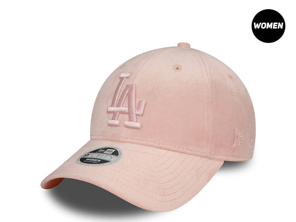 New Era Los Angeles Dodgers Pink Velour Womens 9Forty Snapback Casquette