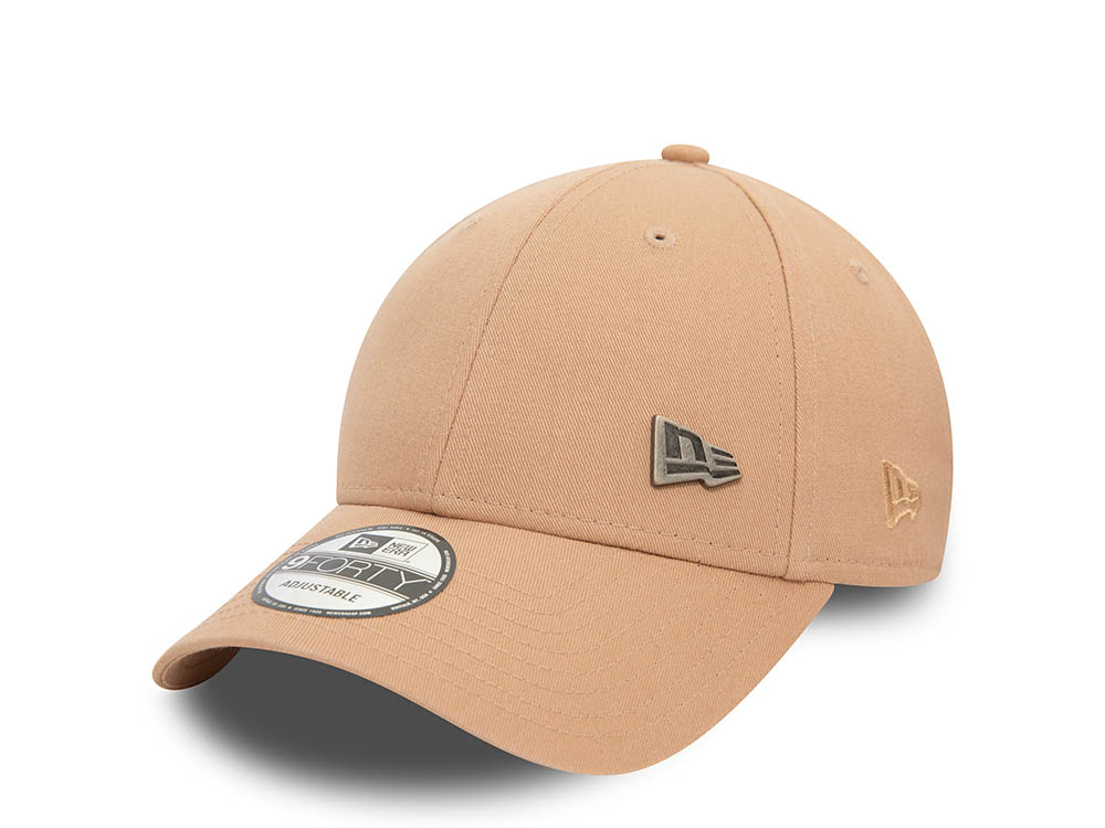 New Era Logo Beige 9Forty Strapback Casquette