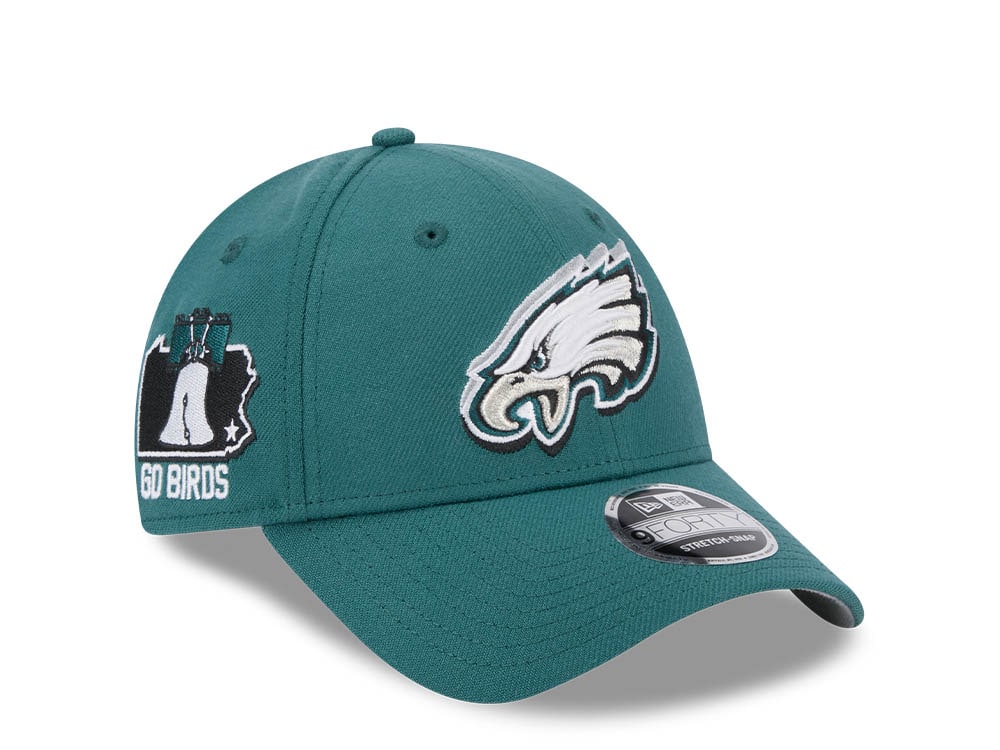 New Era Philadelphia Eagles NFL24 Draft 9Forty Stretch Snapback Casquette