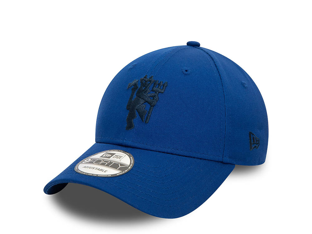 New Era Manchester United Royal Blue 9Forty Strapback Casquette