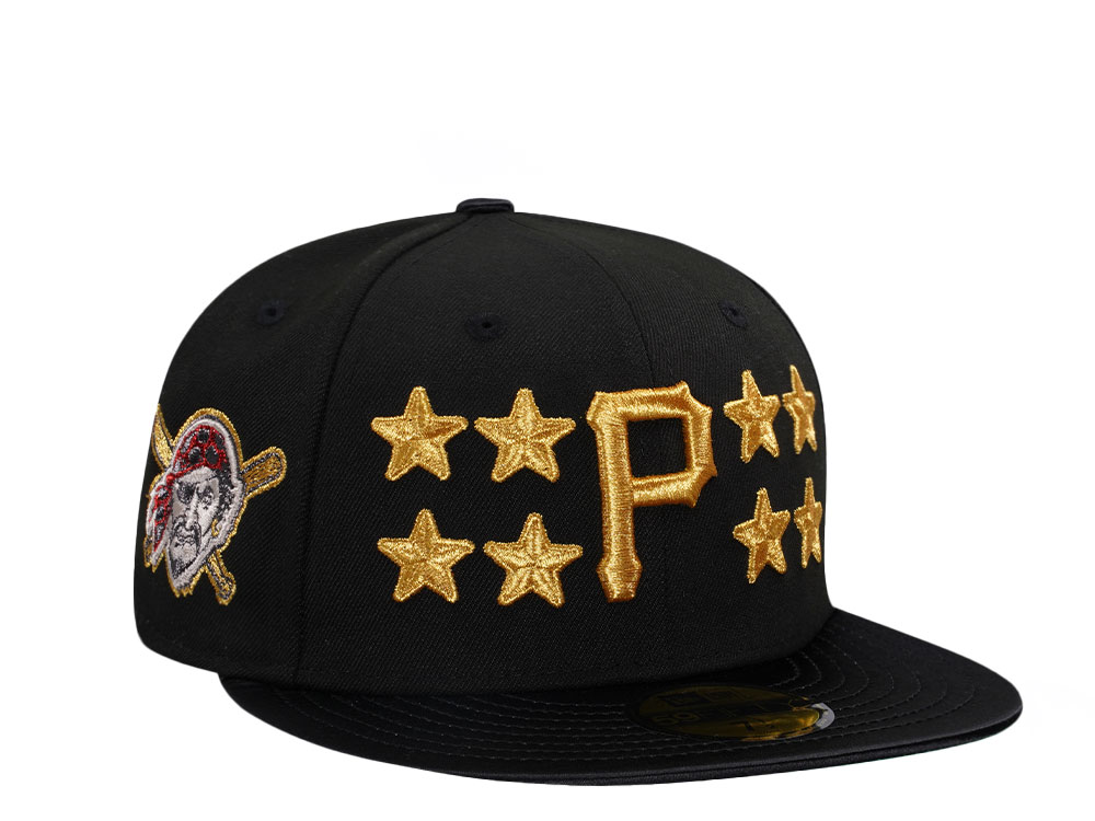 New Era Pittsburgh Pirates Black Satin Brim Prime Edition 59Fifty Fitted Casquette